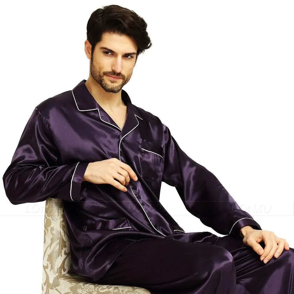 Men's Satin Sleepwear/Loungewear Set