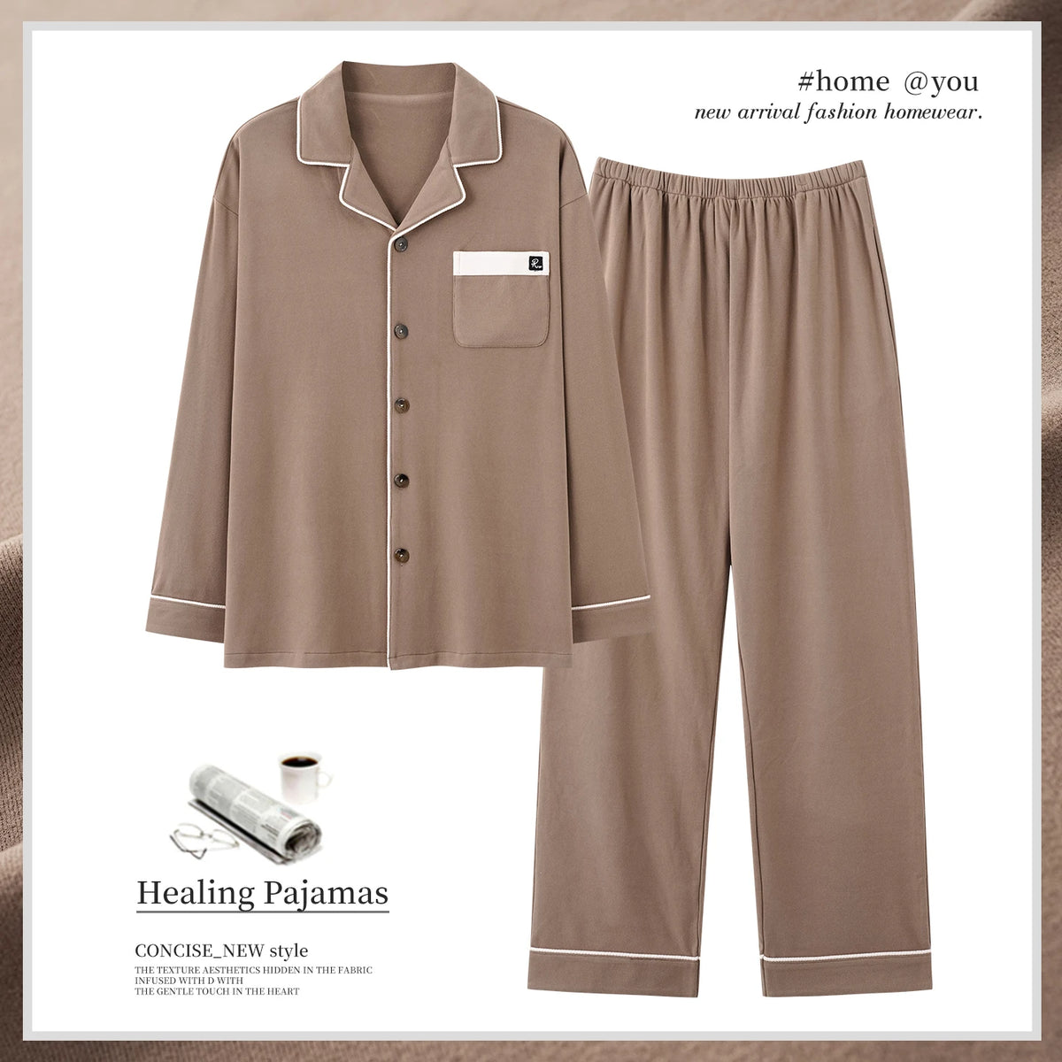 Elegant Men's Winter Thermal Lounge Set