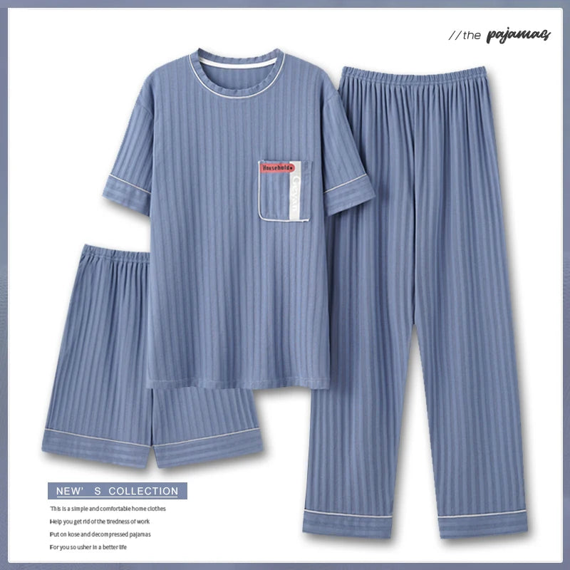 Men's 3-Piece Pyjama Set/ Lounge Wear