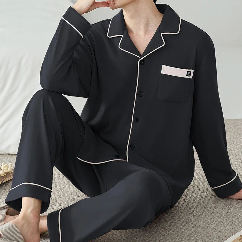 Elegant Men's Winter Thermal Lounge Set