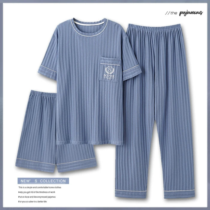 Men's 3-Piece Pyjama Set/ Lounge Wear