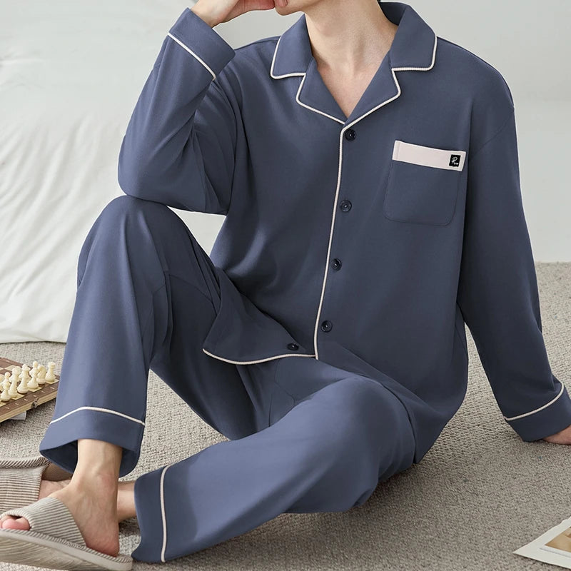 Elegant Men's Winter Thermal Lounge Set