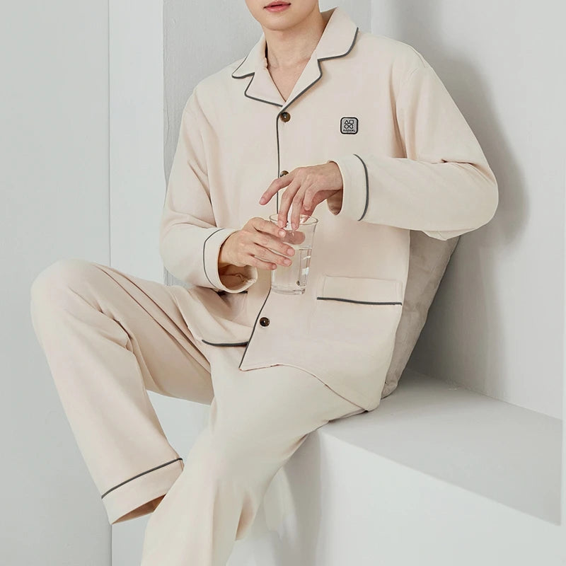 Elegant Men's Winter Thermal Lounge Set