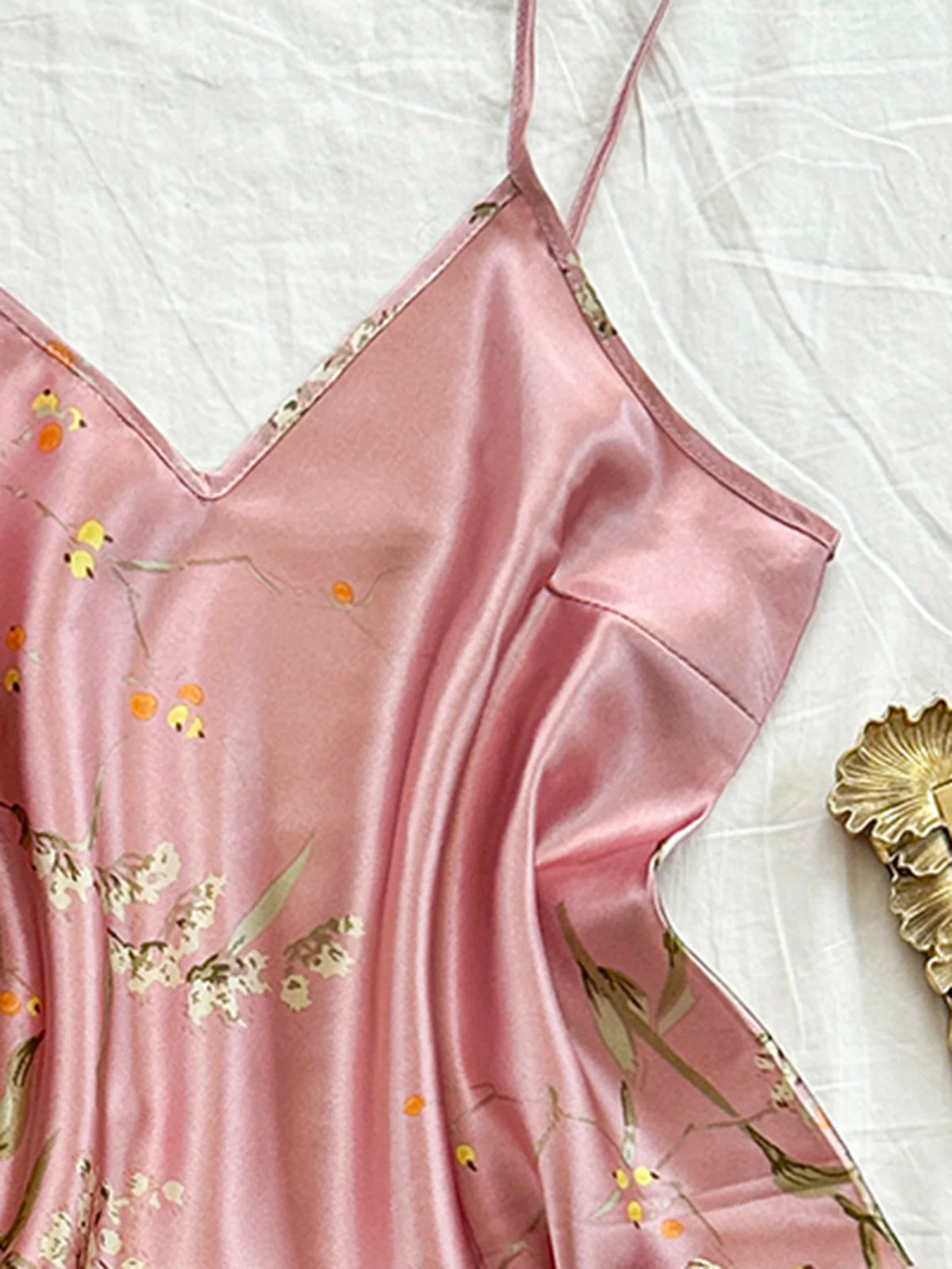 Elegant Breathable Women's Sexy Printed Sleep Wear Set