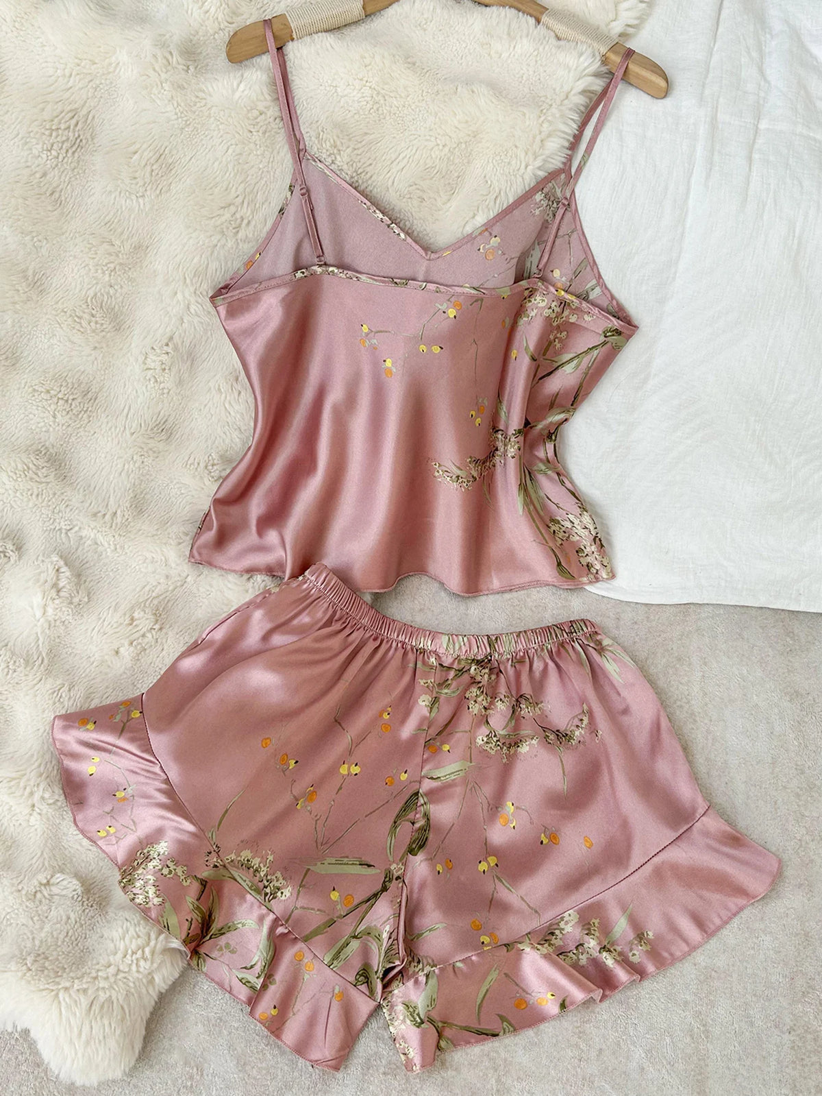Elegant Breathable Women's Sexy Printed Sleep Wear Set