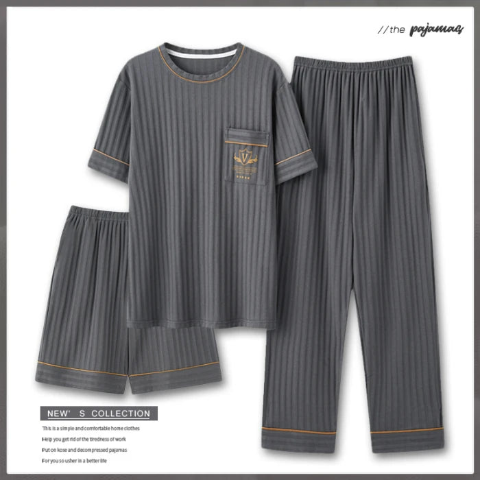 Men's 3-Piece Pyjama Set/ Lounge Wear