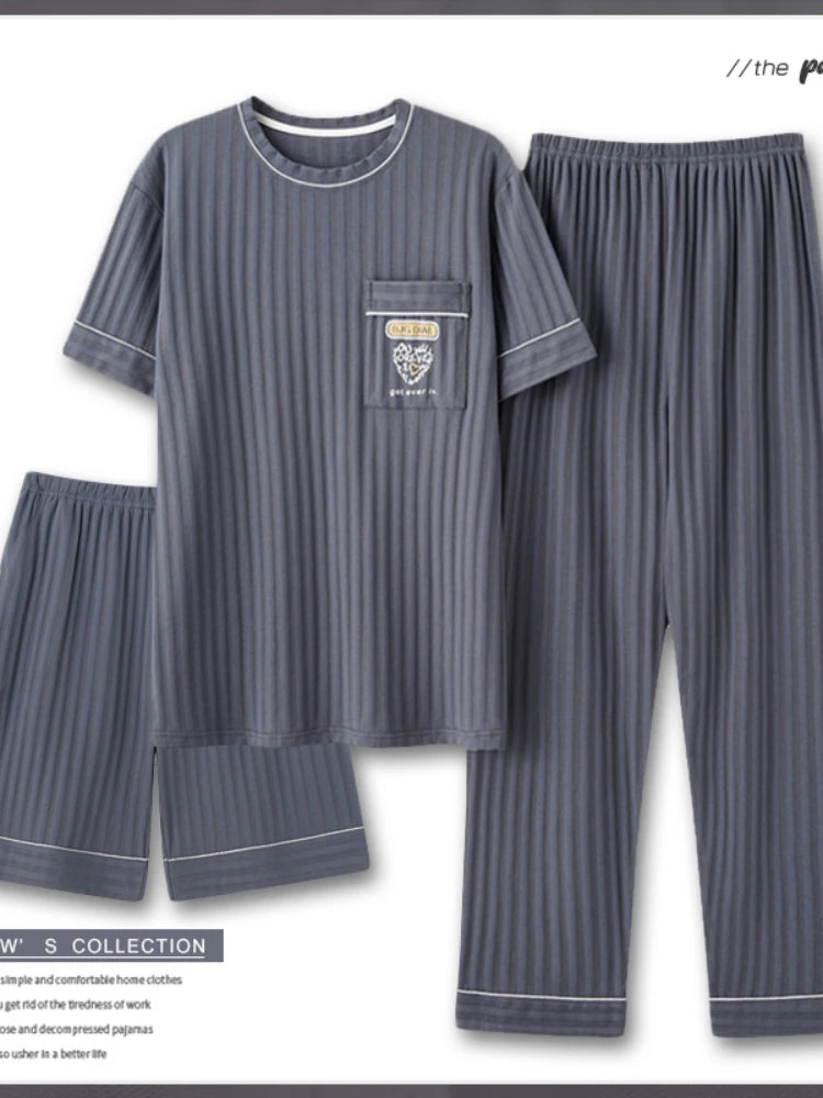Men's 3-Piece Pyjama Set/ Lounge Wear
