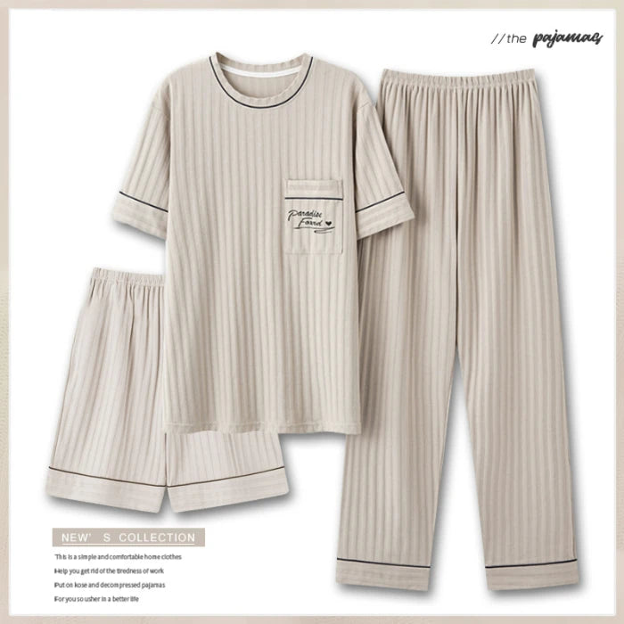 Men's 3-Piece Pyjama Set/ Lounge Wear