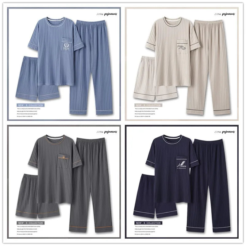 Men's 3-Piece Pyjama Set/ Lounge Wear