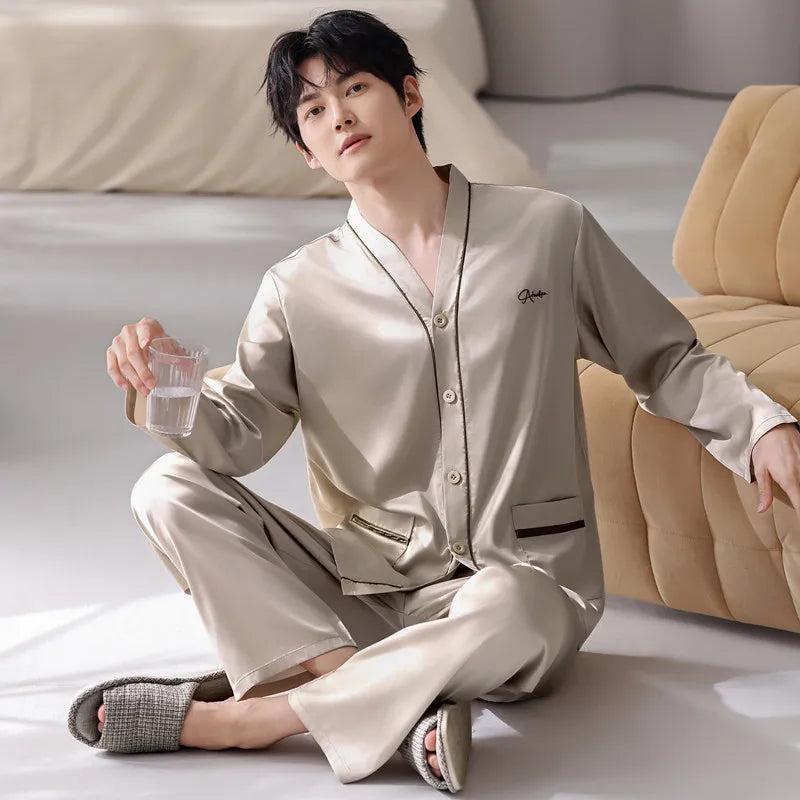Men's Luxury Satin Sleepwear