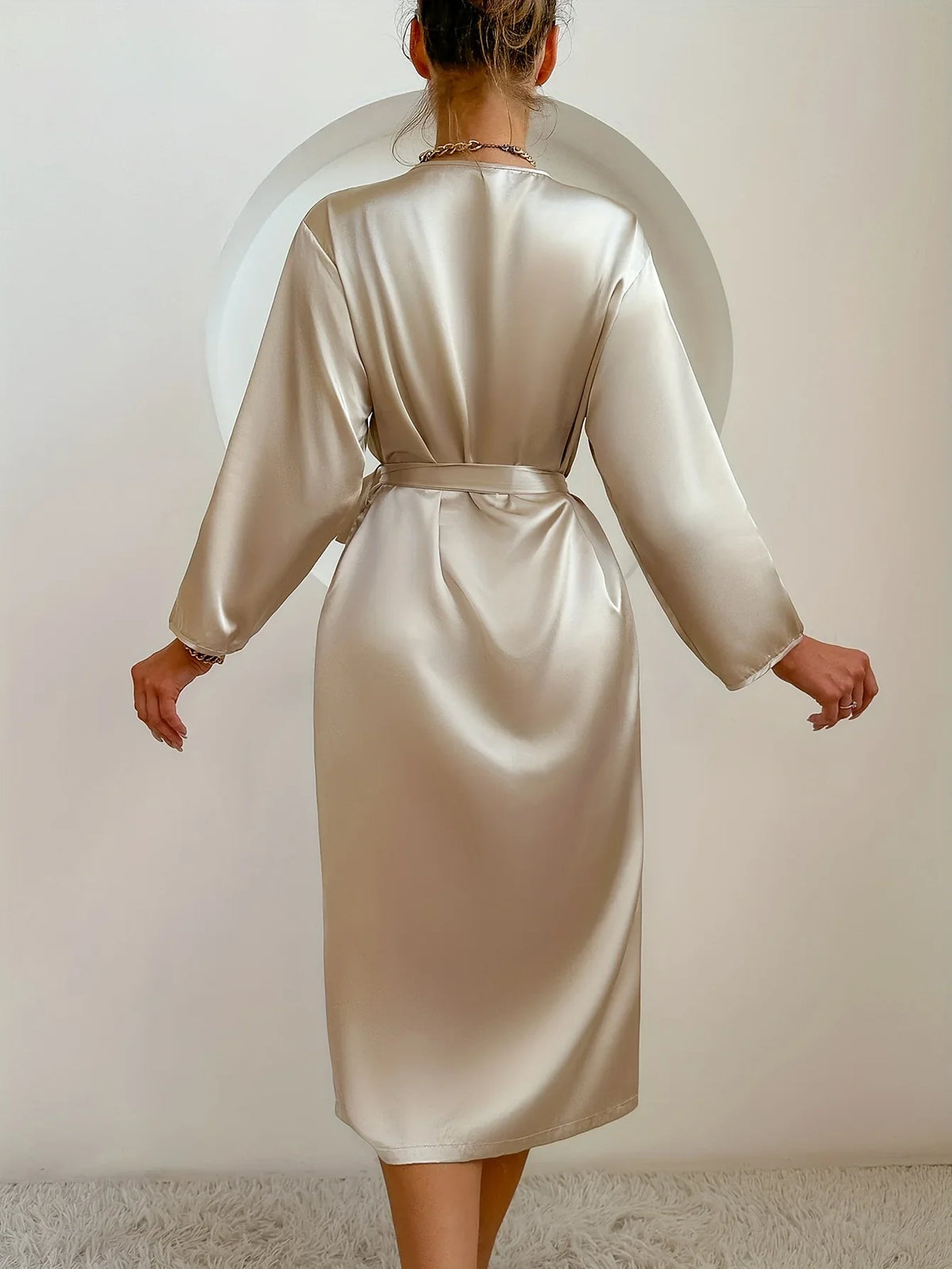 Elegant Silky Women's Satin Robe