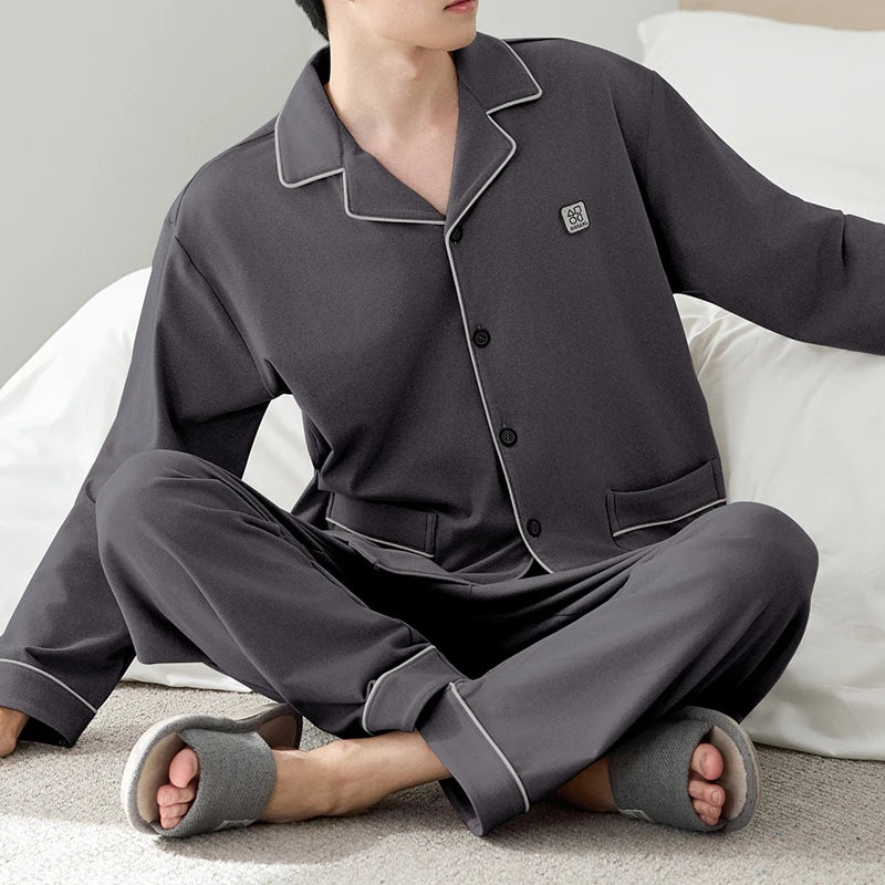 Elegant Men's Winter Thermal Lounge Set
