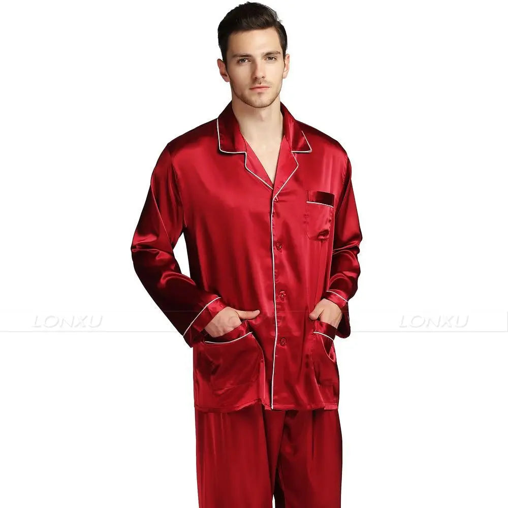Men's Satin Sleepwear/Loungewear Set