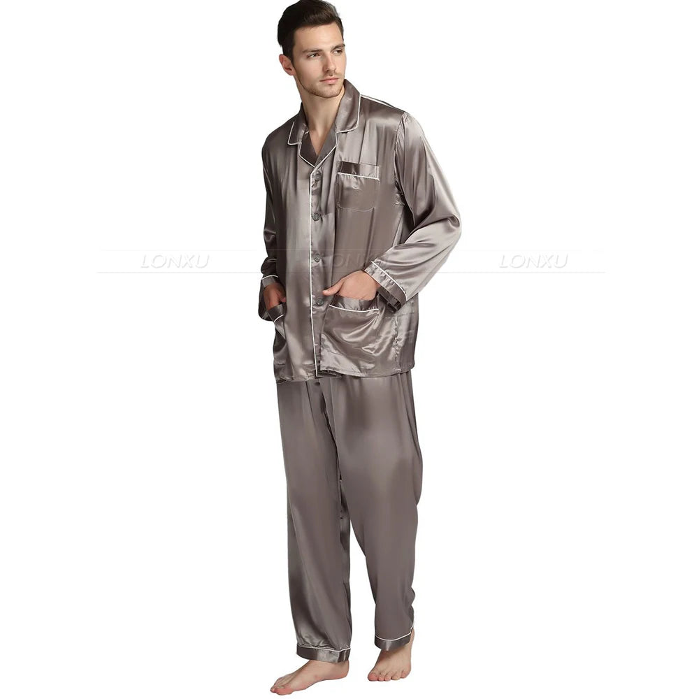 Men's Satin Sleepwear/Loungewear Set